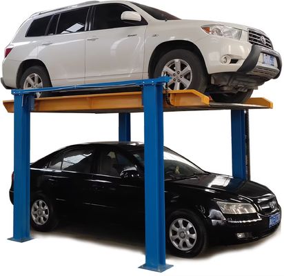 Ascenseur hydraulique automatisé Parking de voiture à domicile 2500kg 4 Post Garage Ascenseur contrôle PLC