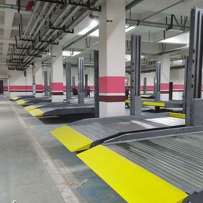 Déverrouillage électrique Ascenseur hydraulique à deux colonnes avec verrouillage de sécurité à 17 niveaux